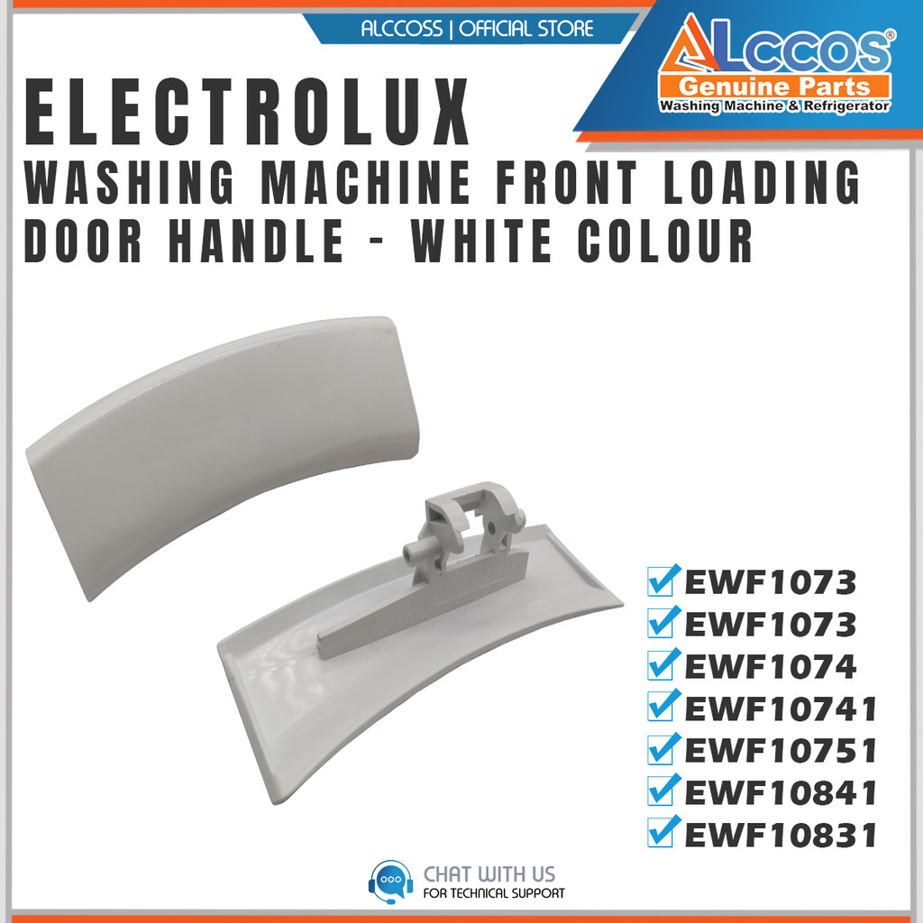 ELECTROLUX FRONT LOADING DOOR HANDLE - WHITE COLOUR