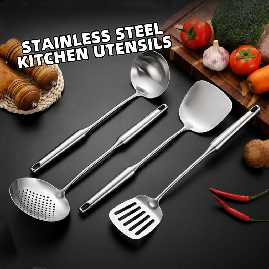 Premium Stainless Steel Utensil Cooking Tools Kitchenware Soup Ladle ...
