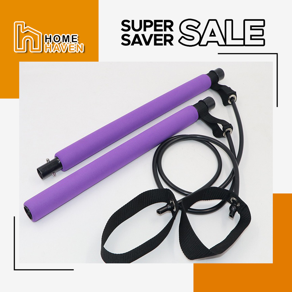 HOME HAVEN Yoga Pull Rope Fitness Sport Pole Bar Kit Gym Workout ...