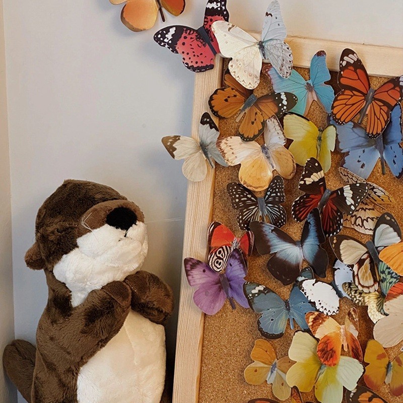 ins Butterfly Wall Stickers Creatrive Simulation Butterfly Handbook