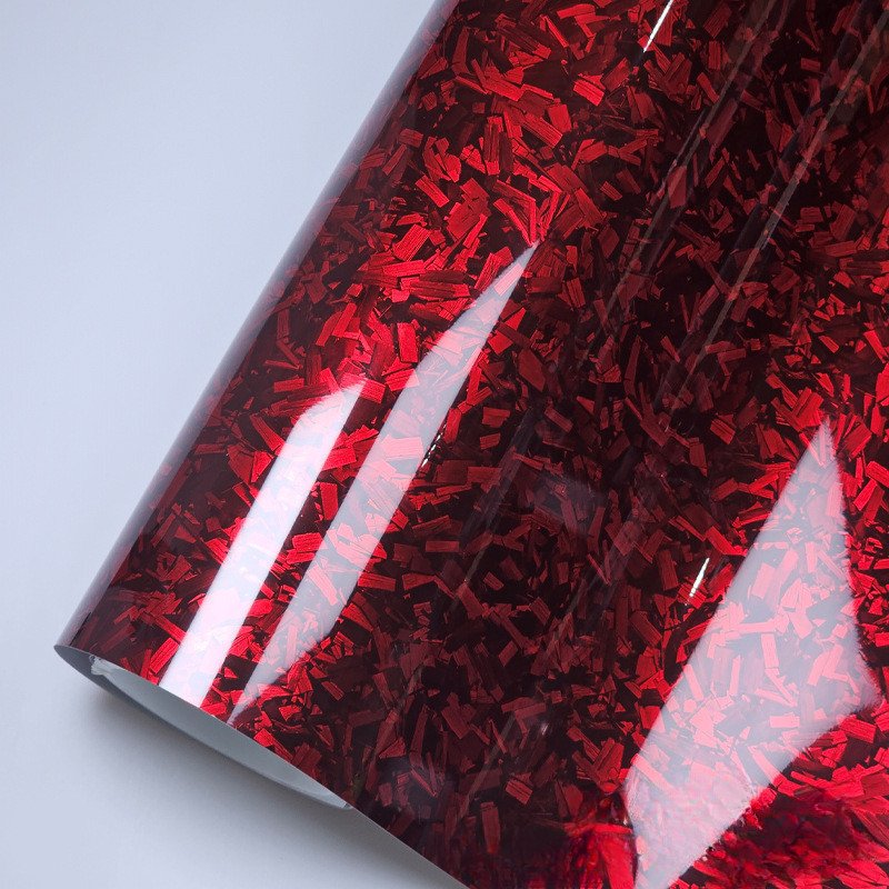 PET Carbon Fiber Color Change Sticker Interior Rearview Mirror