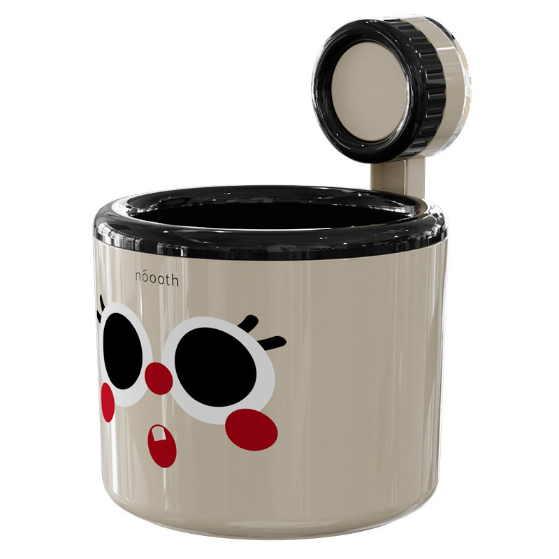 Suction Cup Small Trash Can Wall Mounted Cute Appearance Desktop Mini ...