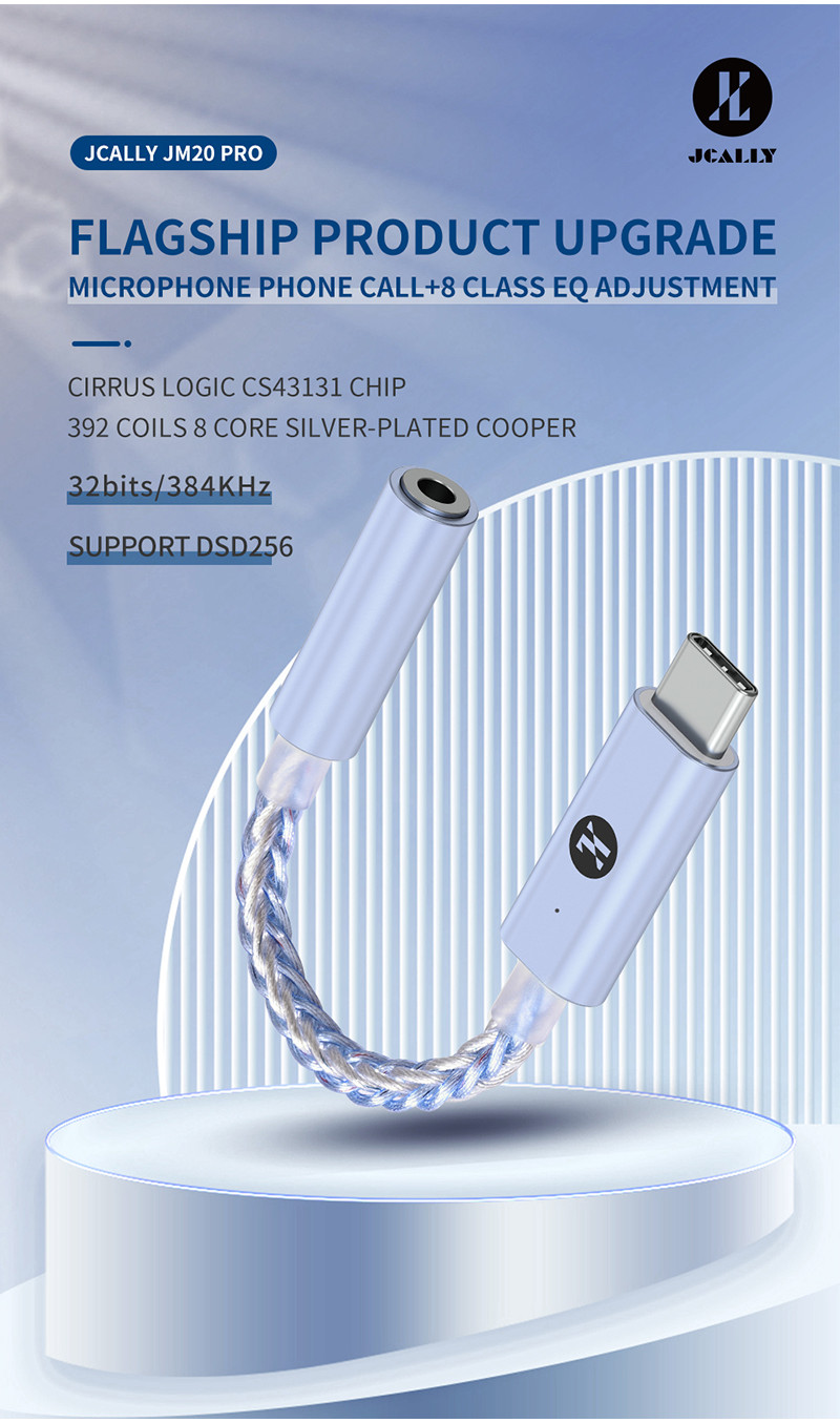 Jcally JM20Pro, Dongle DAC and Amplifier: Type C to 3.5, CS43131 ...