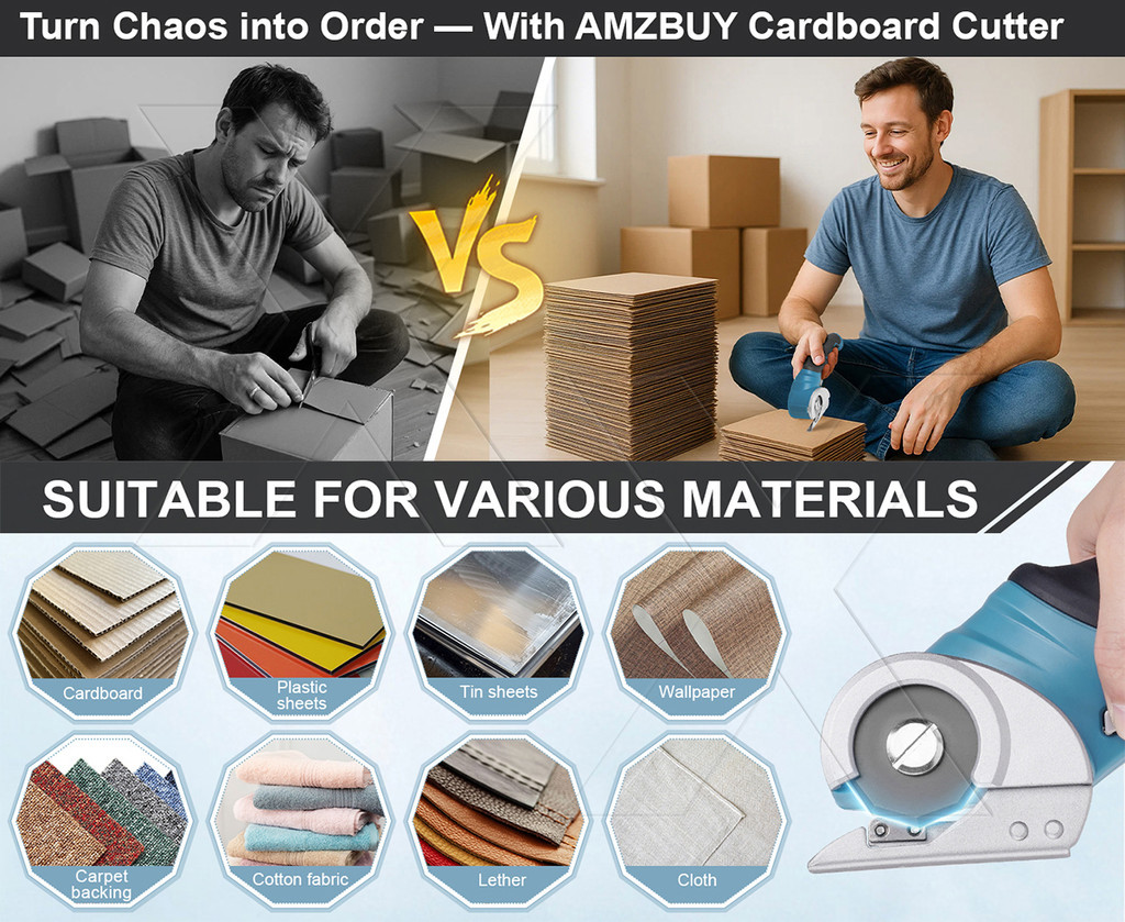 3000mAH Cordless Electric Round Scissor Electric Fabric Cardboard Box ...