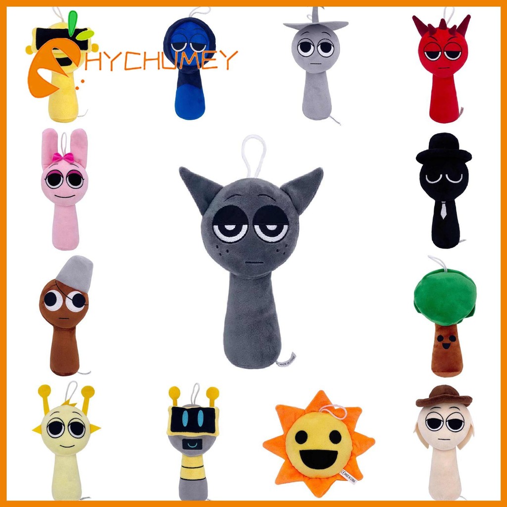 Sprunki Incredibox Shorthaired Plush Doll With Adorable Cartoon For ...