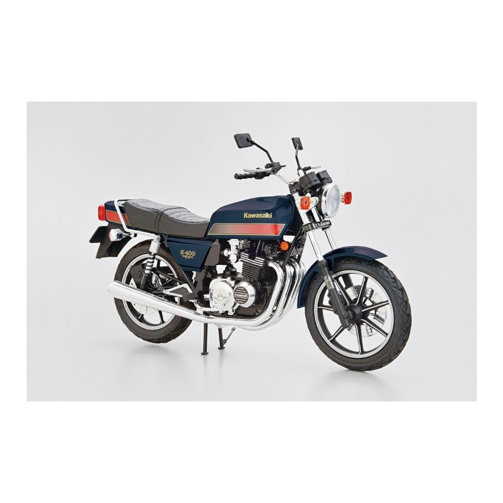 Maquette Aoshima 1/12 – Kawasaki KZ400E / Z400FX 1979, Kit Non Monté (063682)