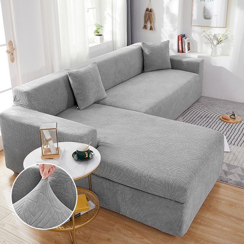 Waterproof Sofa Cover L Shaped Sofa Protector Cover Stretch All ...