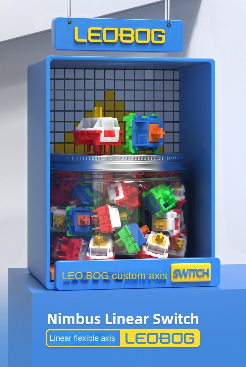 AULA LEOBOG Smart Switch Building Block Switch Ash Grey Wood Switch ...