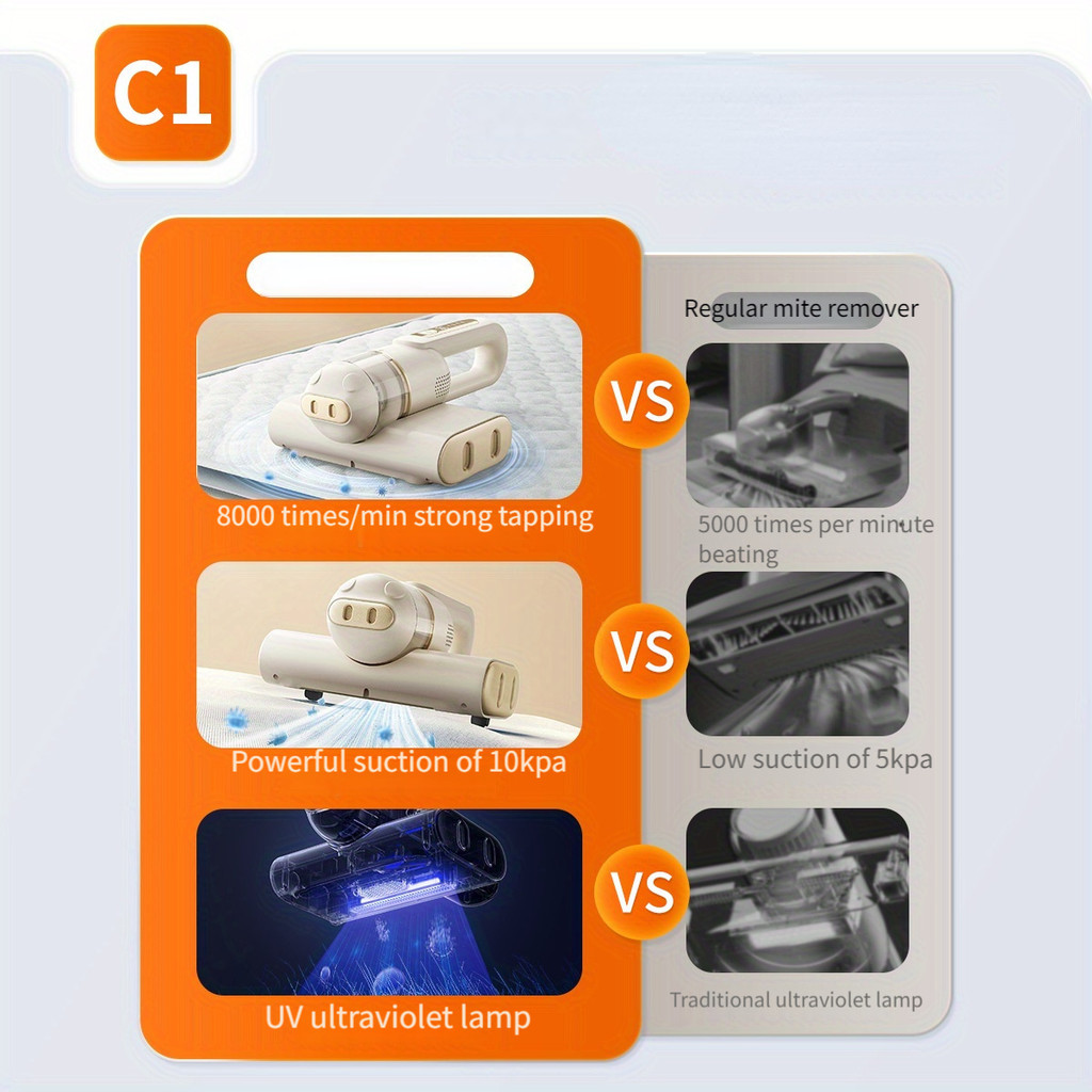 Household Mattress Vacuum Cleaner Portable Ultraviolet Sterilization