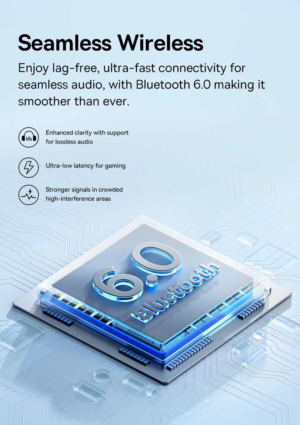 【New Arrivals】Baseus Bass BH1 Lite Wireless Headphones Bluetooth 6.0