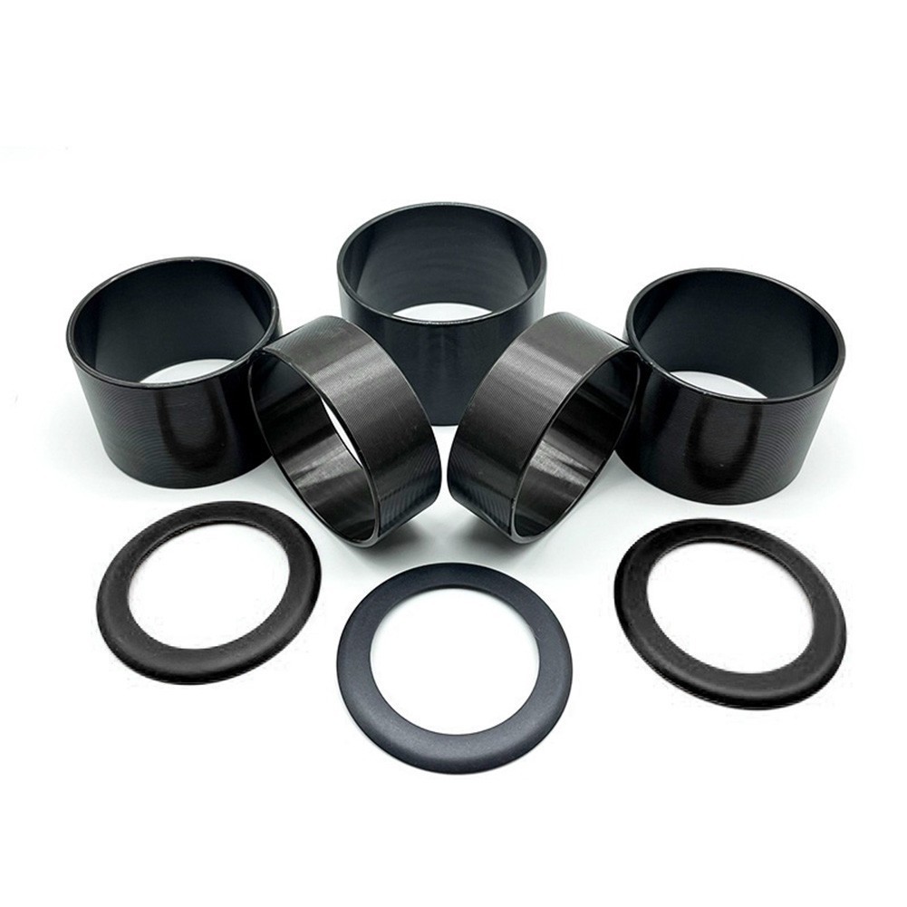 5-Pack Air Compressor Piston Rings – 550W/1100W/1500W Oil-Free, Rubber, High Temp & Wear Resistant