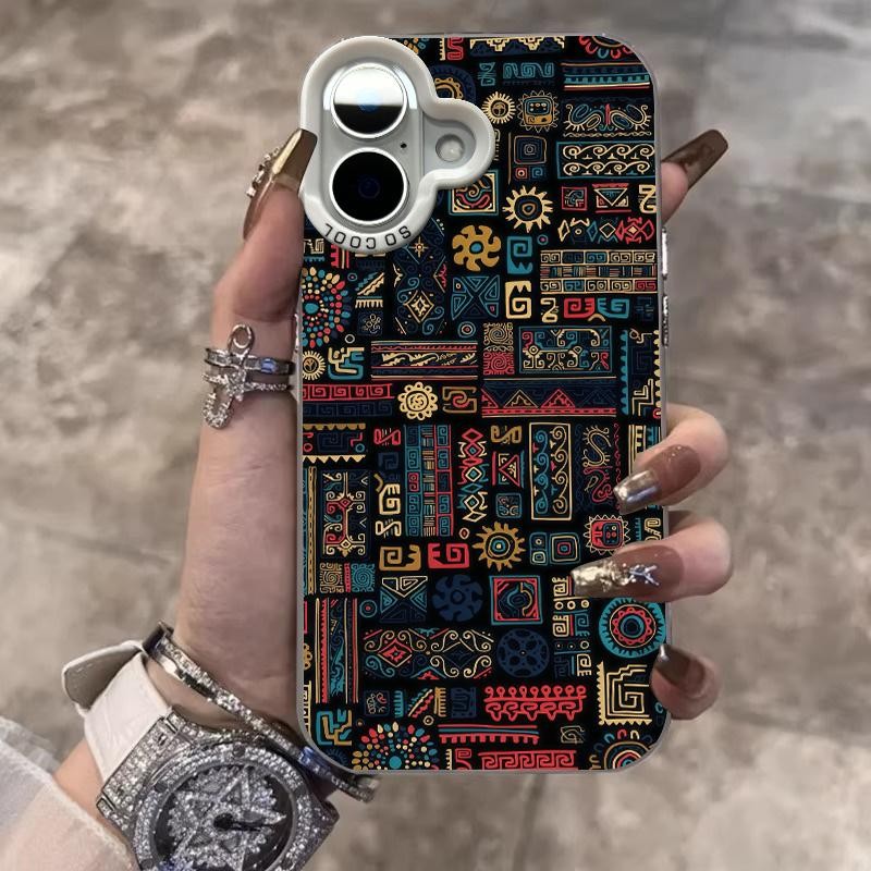 Mural Relics Case for iPhone 16 15 14 13 12 11 Pro Max XR 7 8 Plus ...