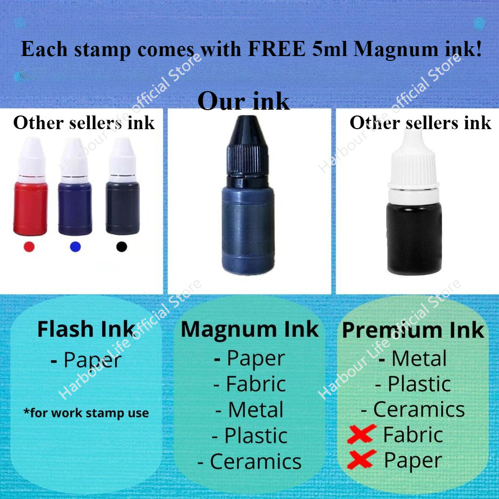 Personalised Fabric Name Stamp | Waterproof Permanent Customised ...