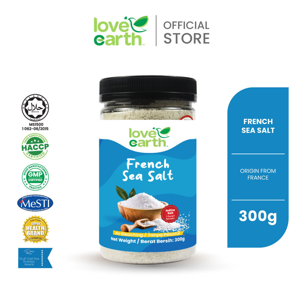 Love Earth French Sea Salt 300g (Bottle) | Shopee Malaysia