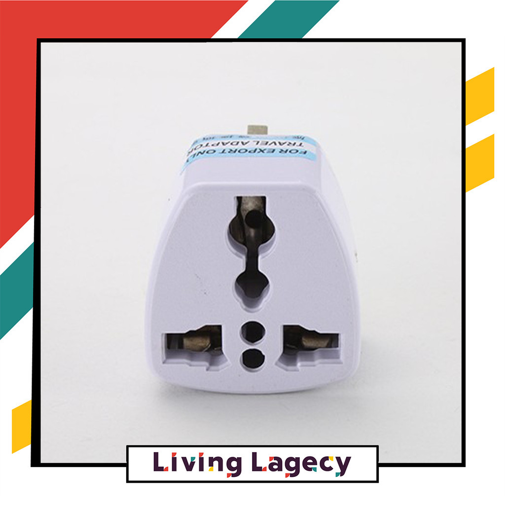 LIVING LAGECY Travel 3 Pin Conversion Plug Universal Adapter British ...