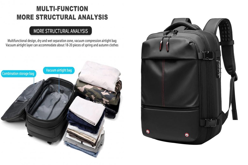 Compact Expandable Backpack for Travel Wet/dry Separation Bag for Gym ...