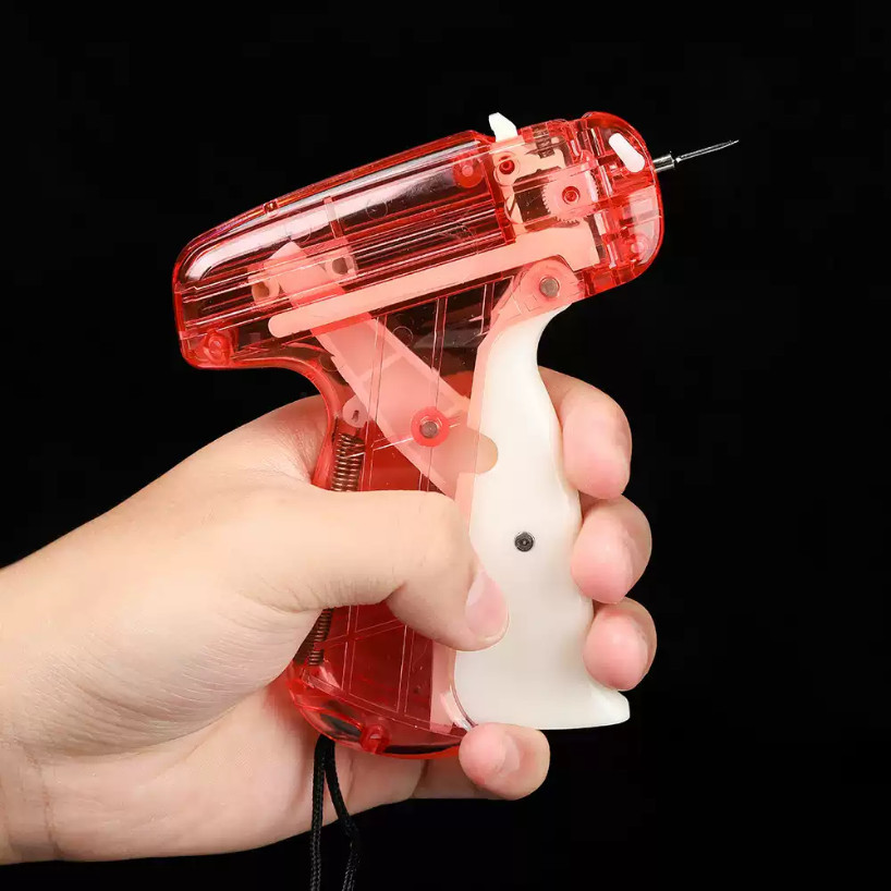 Threadless Micro Stitch Gun with 2,000 Black White Fasteners & 1.5mm 6 ...