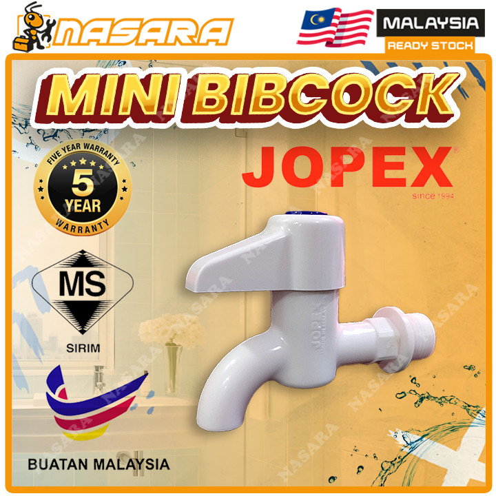 Nasara JOPEX MQBC01W 15mm PVC Mini Bibcock QuarterTurn Handle / Kepala