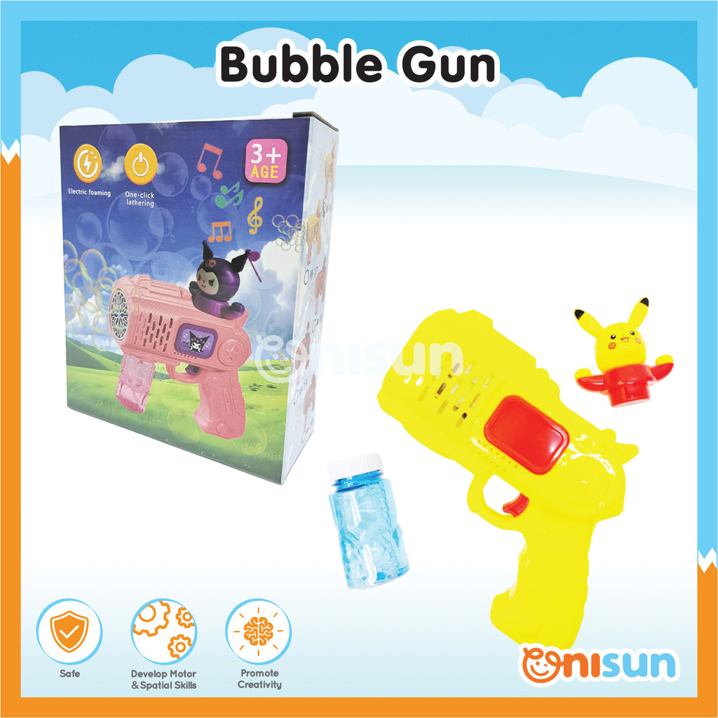 LED Bubble Gun with Sounds & Lights | Fun for Kids (Free Bubbles ...