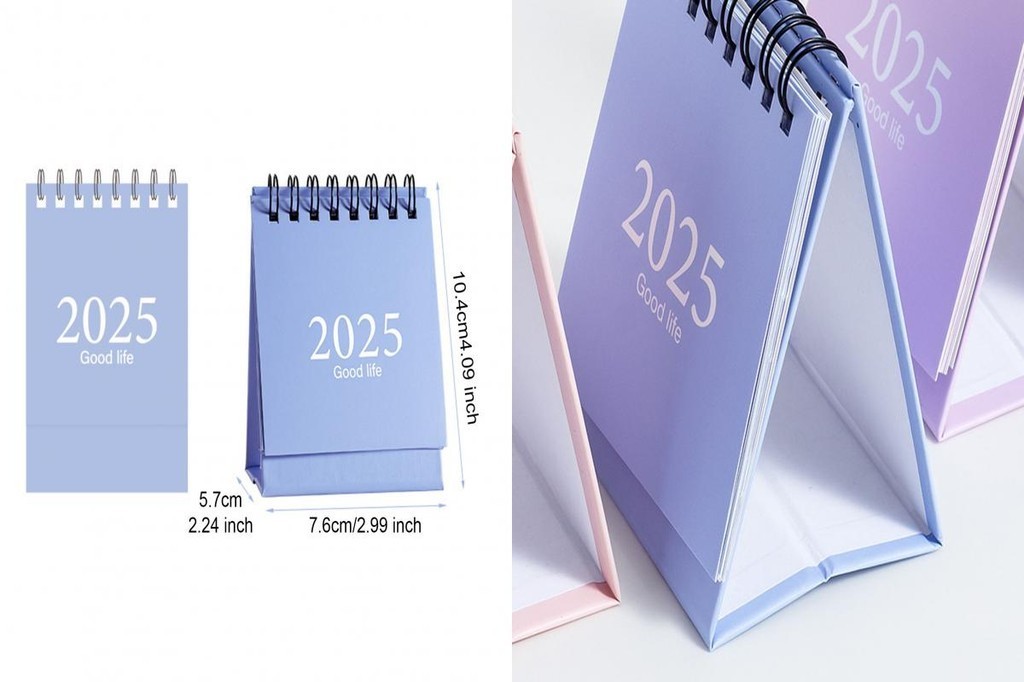 NTA Business Trip Planner Triangular Folding Desk Calendar 2025 Desk ...