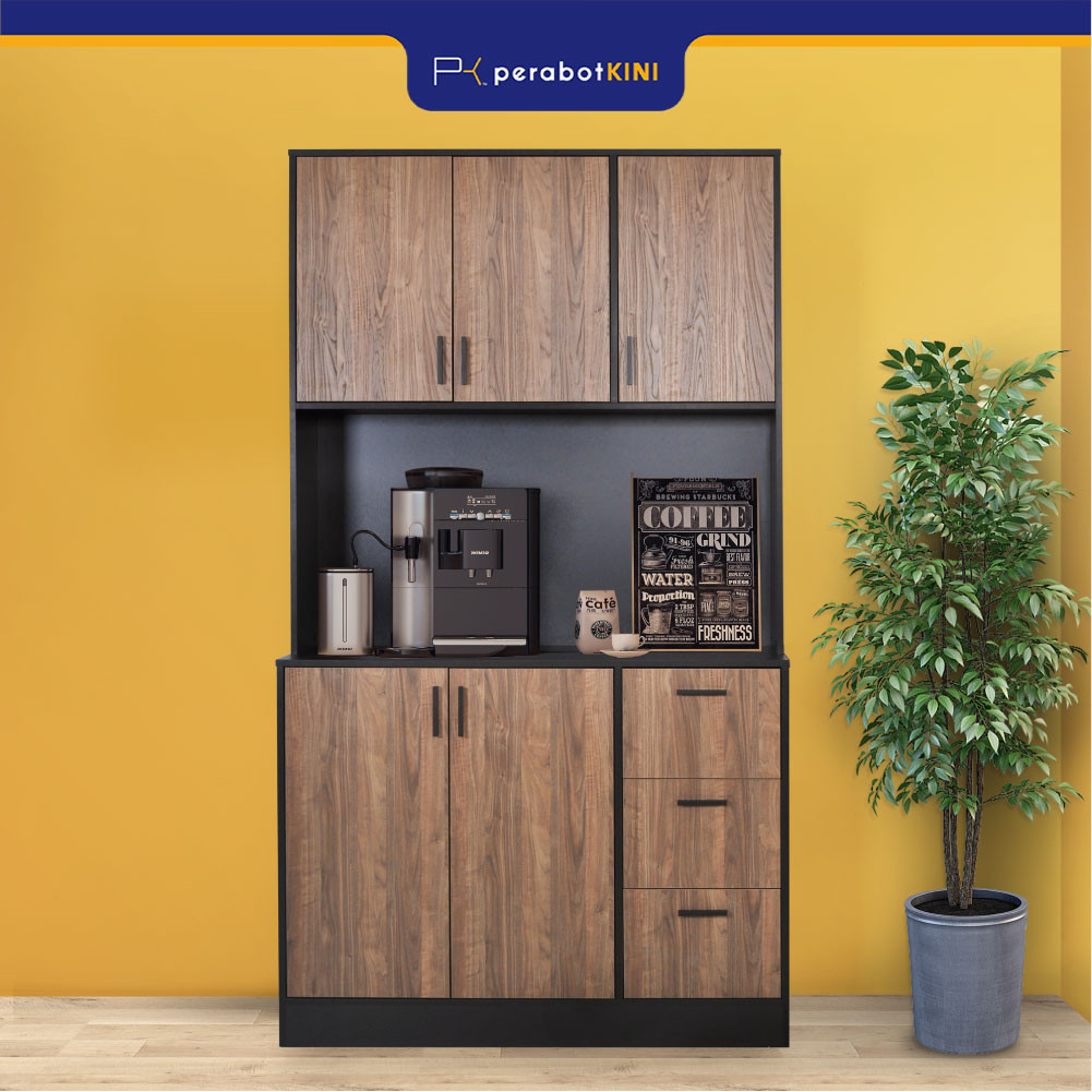 Roven Kitchen Cabinet Tall Unit For Dry Kitchen Area (KC1202 ...