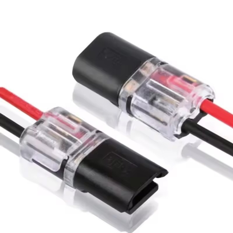 2 Pin Way Plug - 2 Way Terminal Block - Quick Connector Cable Clamps ...