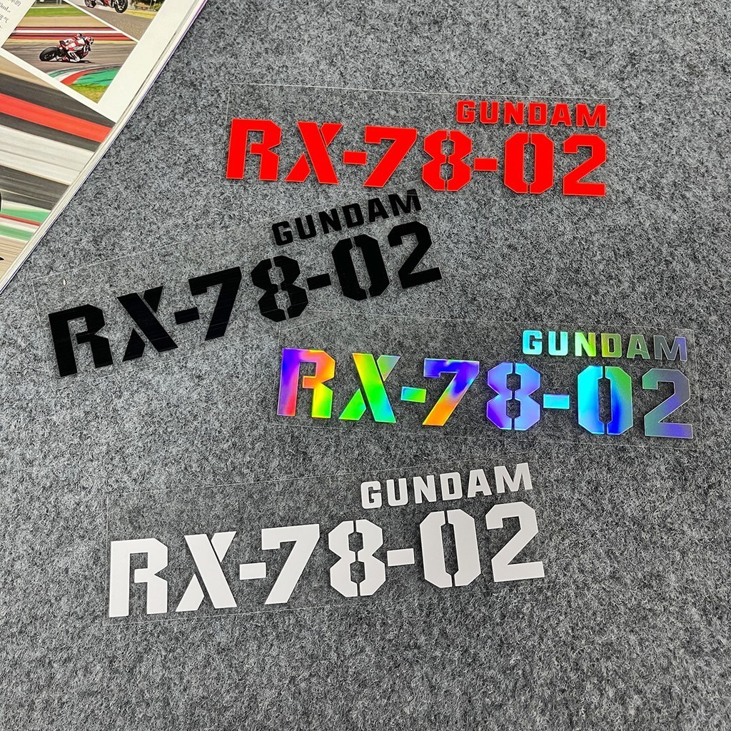RX-78-02 Reflective Motorcycle Sticker for ZEEHO Models Engraved ...