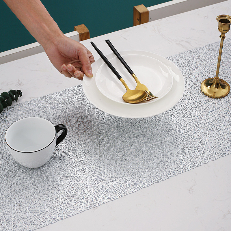 Romantika PVC TABLE RUNNER 33*150CM Rectangle Luxury Tableware Table ...