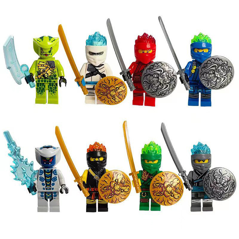 8piece Set Ninja Figures Building Blocks Ninjago Birthday Gift for