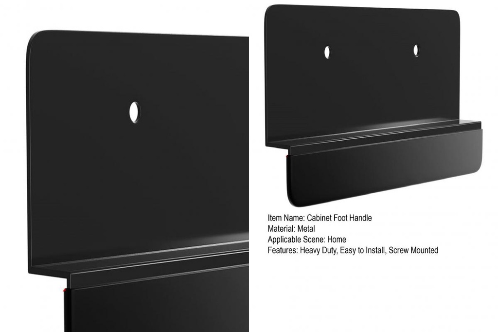 Cabinet Edge Foot Handle Trash Drawer Foot Handle Hands-free Metal ...