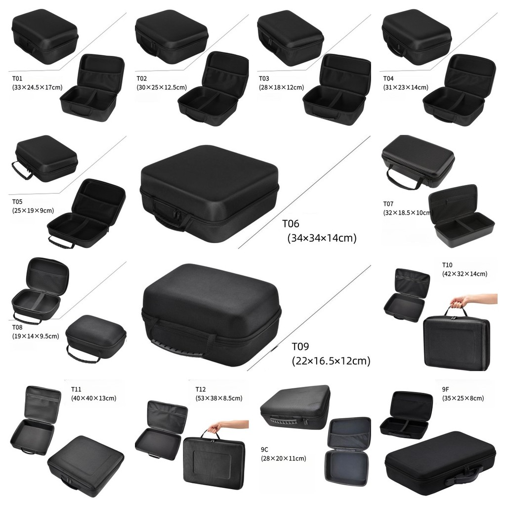 Waterproof Black Hard Shell Storage Bag Box Portable Electrician ...