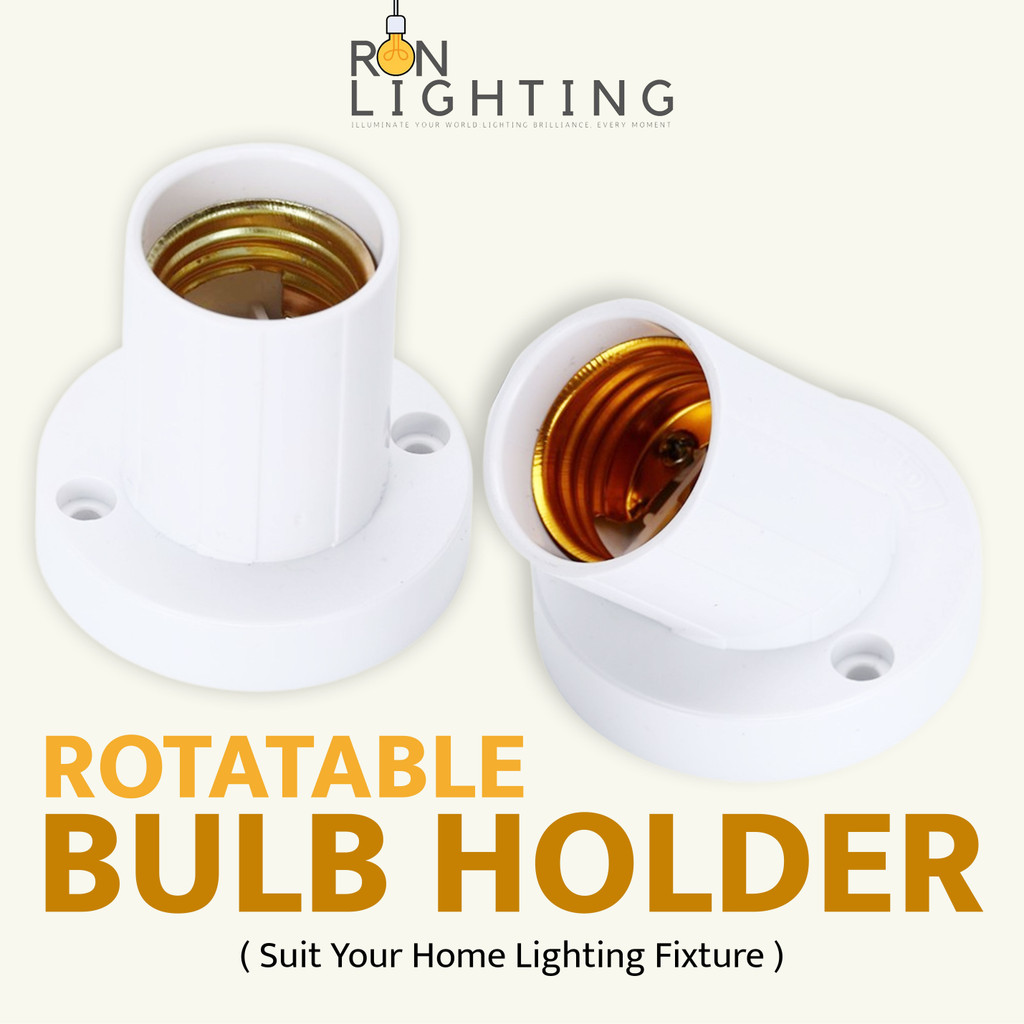 thumbnail image 2 of Angled Screw Socket Bulb Base – Wall Lamp Holder, Degree Angled, Unbranded 2 of 6