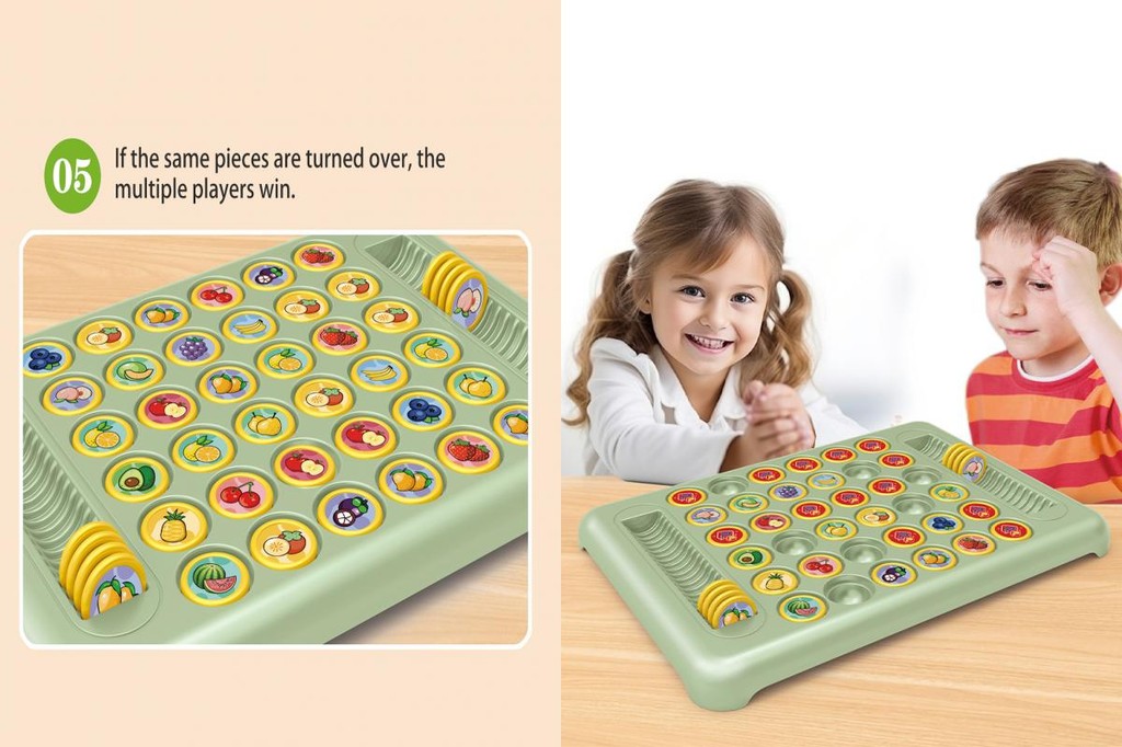 SOU Memory Improvement Board Game Kids Memory Chess Game Fun Fruit ...