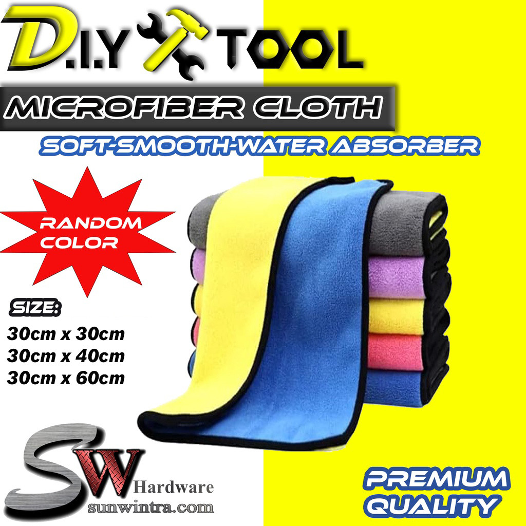 [High Performance] SW Hardware 1pc Microfiber Cloth Microfiber Tower ...