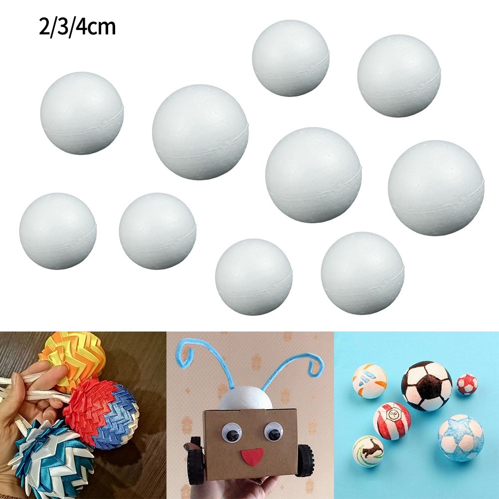 [TR] Party 10pcs Solid Foam Ball Polystyrene Balls Project Round Tree ...