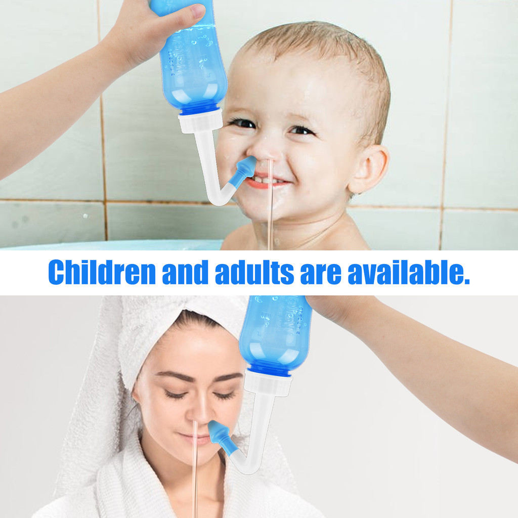 Salorie Waterpulse 300/500ml Nose Washing Bottle & Cleaning Salts 2.7/4 ...
