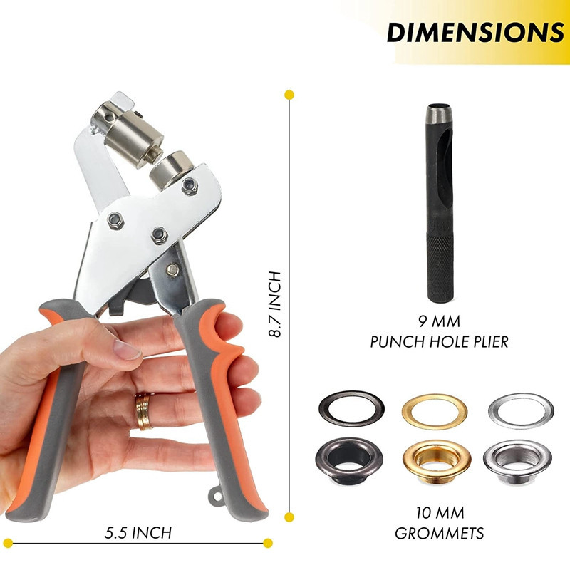 Portable Manual Puncher / Grommet Eyelet Plier Kit / EyeletPliers with ...