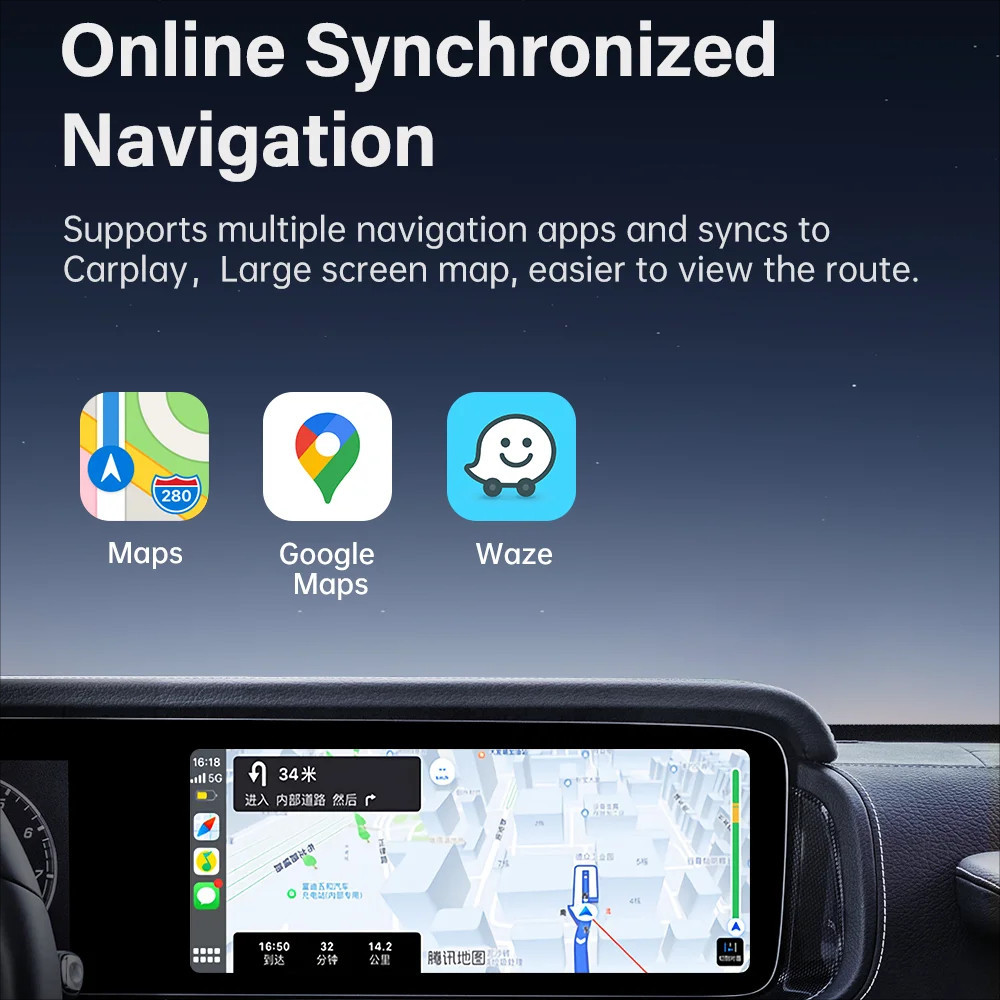 Wireless Carplay Adapter Android Auto 2in1 Apple Car Play Android Auto ...