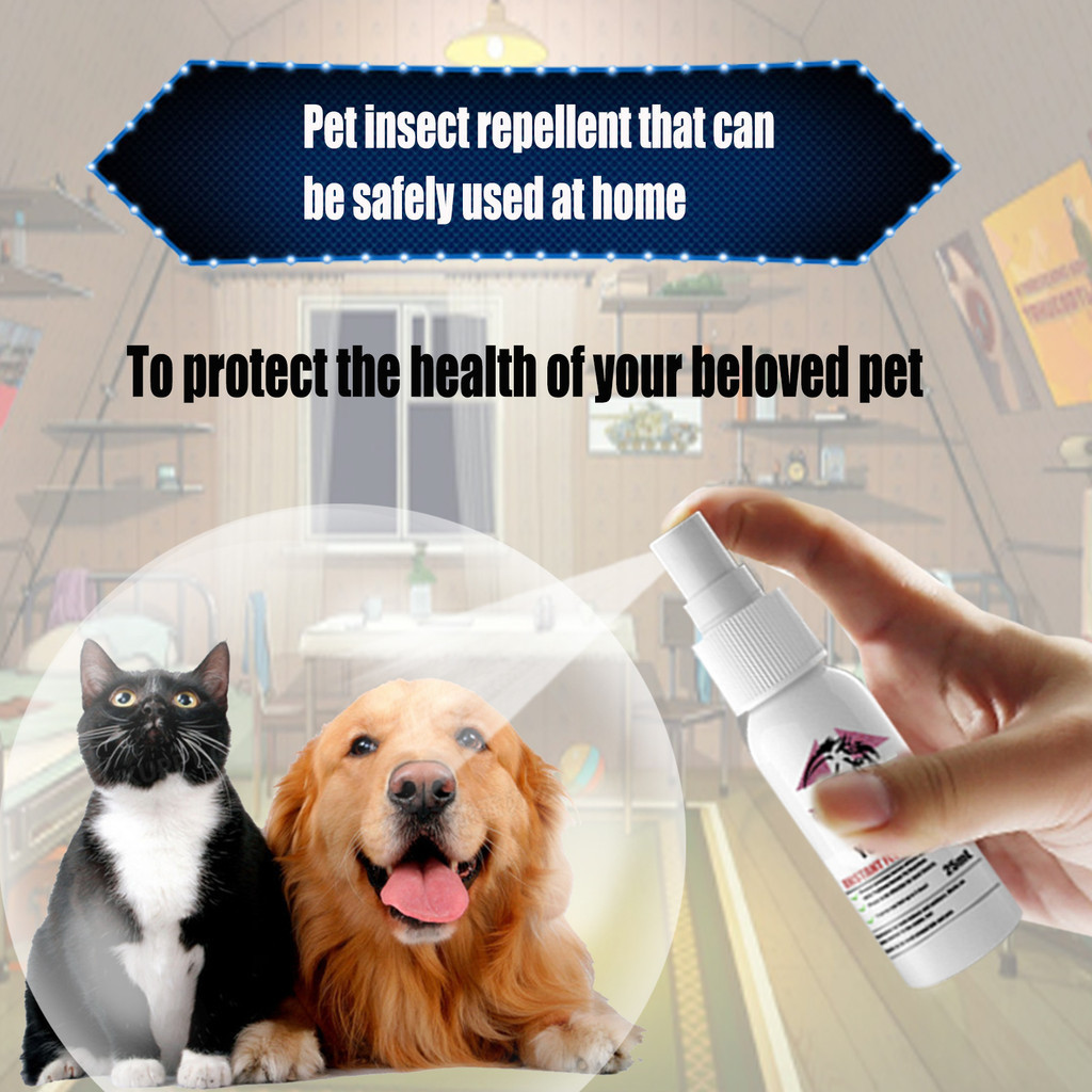 Pet Antipruritic and Insect Repellent Dog Cat Flea Repellent Cat Dog ...