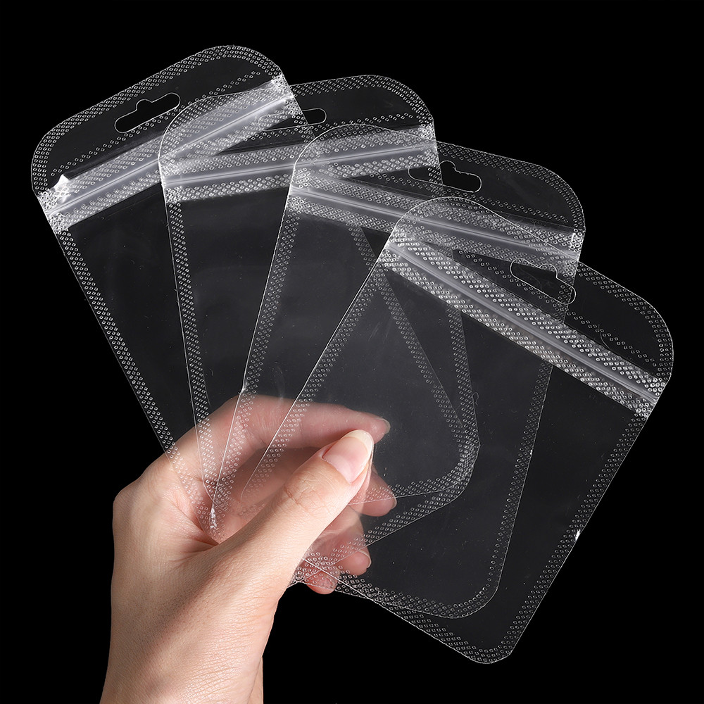 St. kunkka 50Pcs Transparent PVC Jewelry Ziplock Bag Waterproof ...