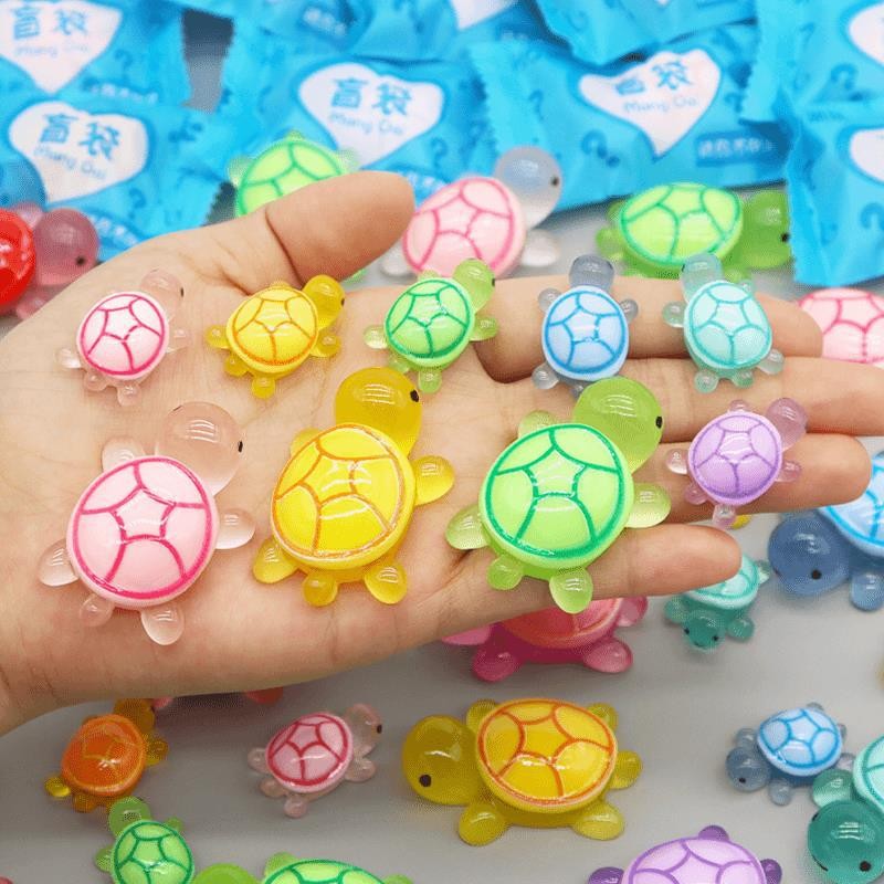 BCI Glow In The Dark Turtles Colorful Mini Turtles Collectible Toys ...