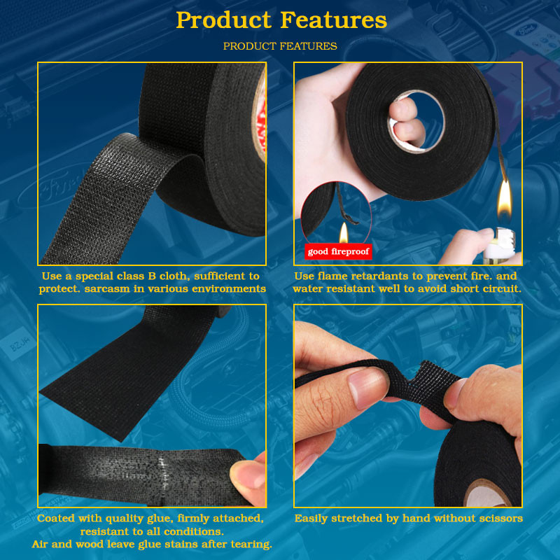 MOTOX Pita Kain Kain Pita Pendawaian Tugas Berat Profesional Kain Pita ...