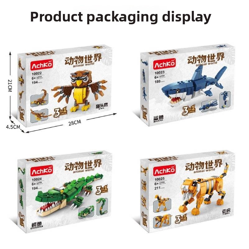 Tiger Creator Crocodile Building Blocks Kit With 194 Pieces For ...