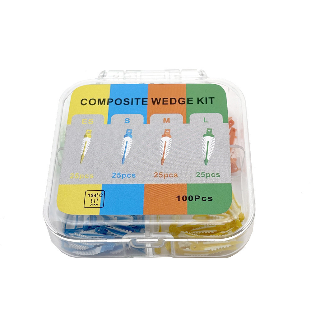 100Pcs Autoclaved Composite Matrix Silicone Interdental Wedges Kit ...