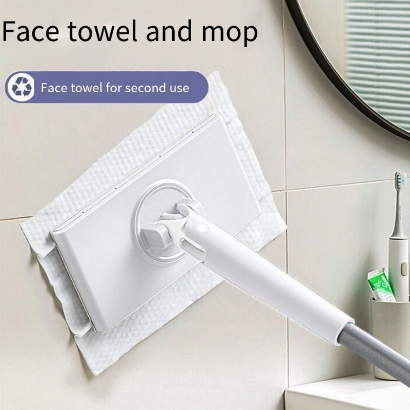 Face Washing Towel Cleaning Mop - Fully Automatic Rotating Lazy Mop ...