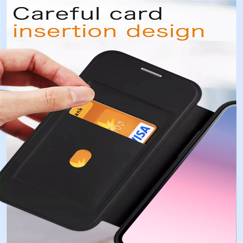 Magnetic Card Slot Leather Casing Case for IPhone 18 17 16 15 14 13 12 ...