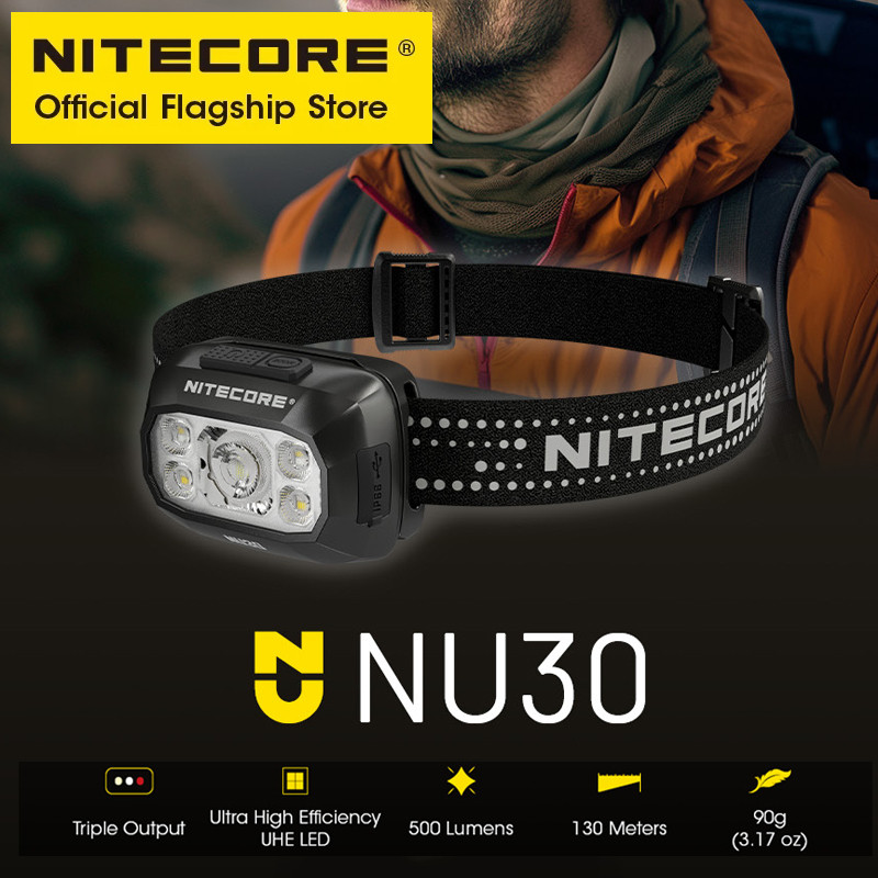 Lampe De Travail LED Nitecore NWL30 - 3000 Lumens, USB-C, Vert, IP66