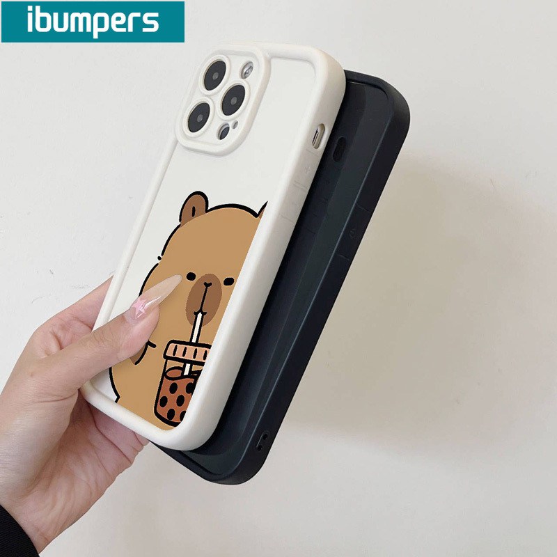 Aesthetic Cute Funny Casing Cartoon Capybara Pattern Phone Case for ...