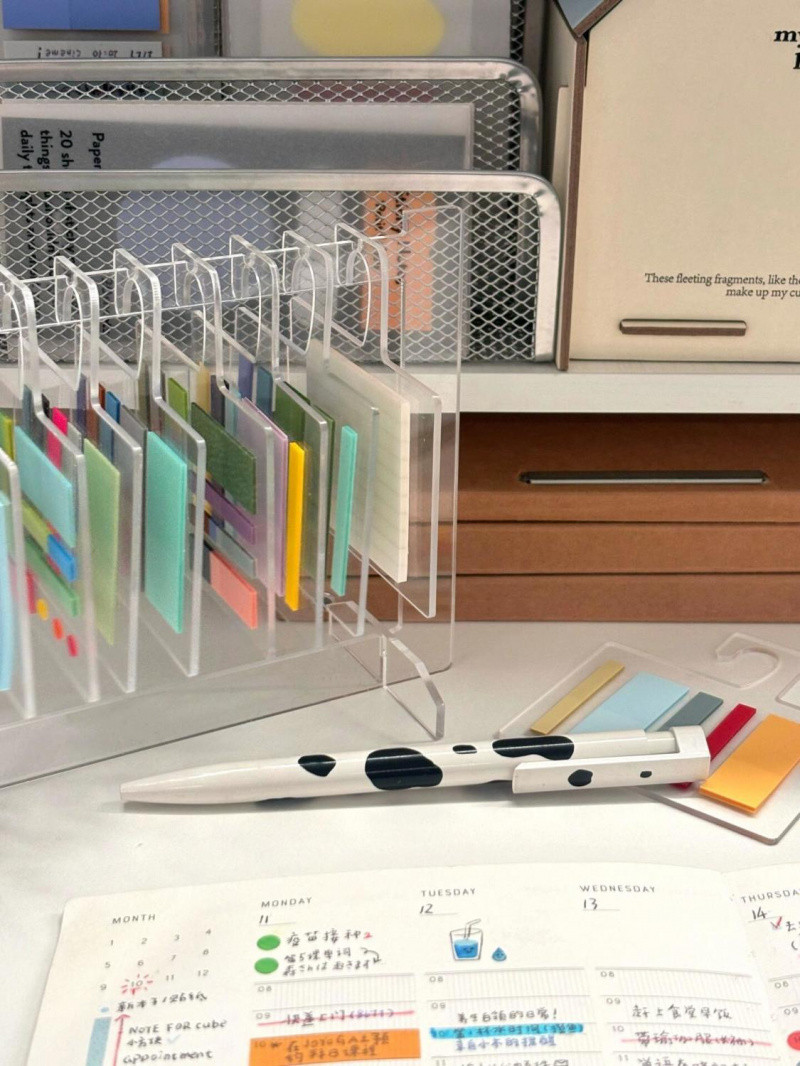[INS Style Acrylic Note Holder] High-Value Desktop Storage Clothes ...