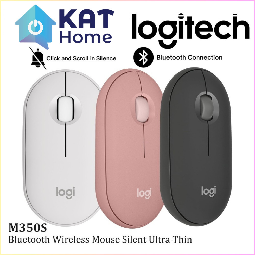 LOGITECH M350S PEBBLE WIRELESS MOUSE WITH BLUETOOTH / 3 BUTTONS / SLIM ...
